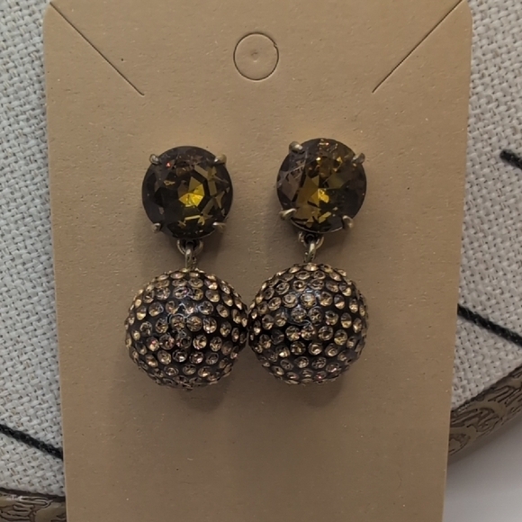 J. Crew Gold Textured Spherical Earrings - Picture 4 of 6